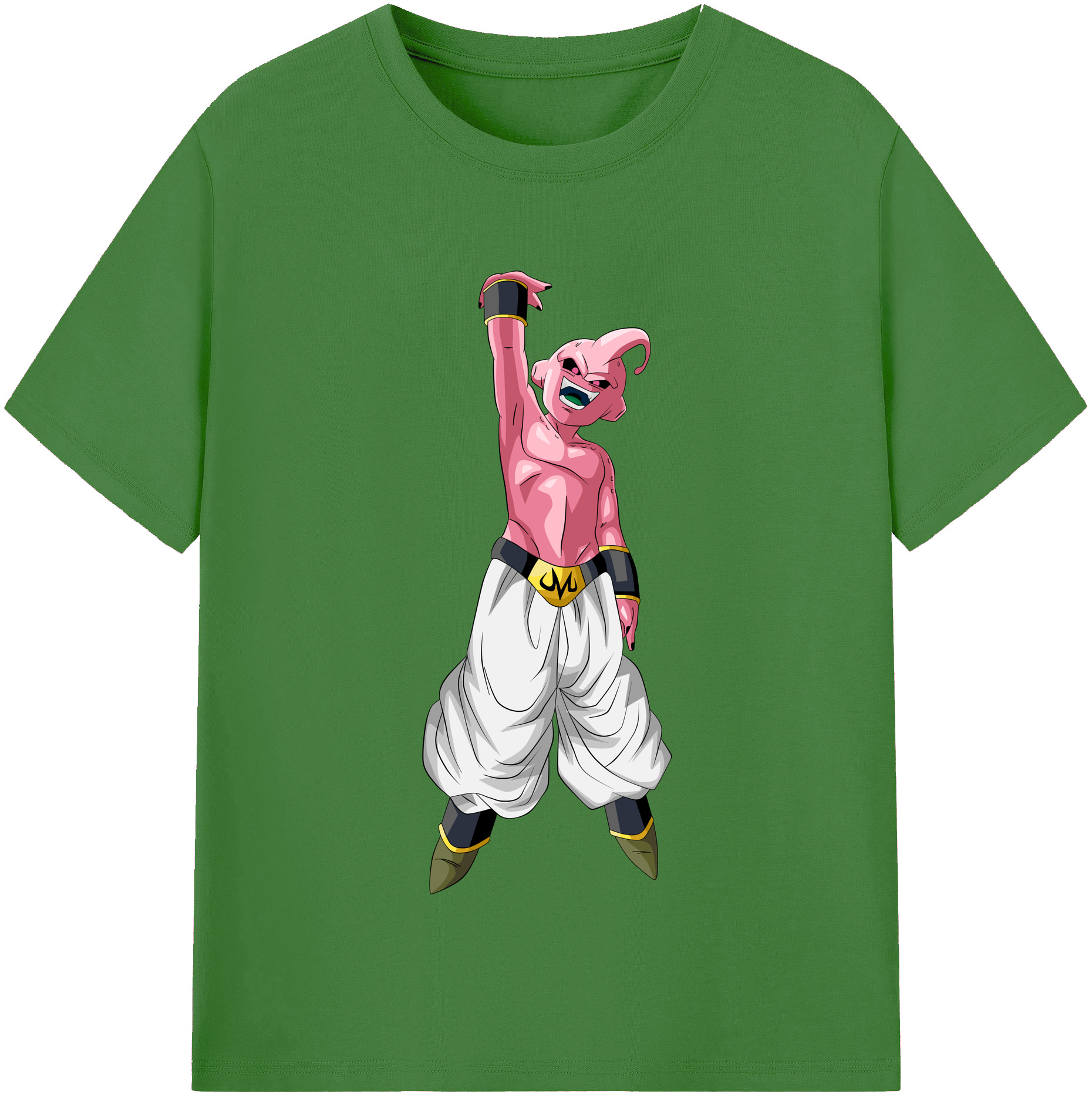 （画像用） ドラゴンボール 魔人ブウ DRAGON BALL Majin Buu レディースカジュアルプリントTシャツ（綿100％）